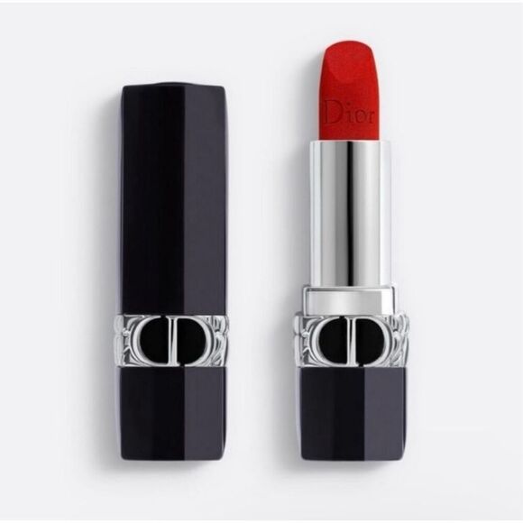 Rouge Dior Shade 999 Velvet Red Mini Lipstick New - Picture 1 of 6